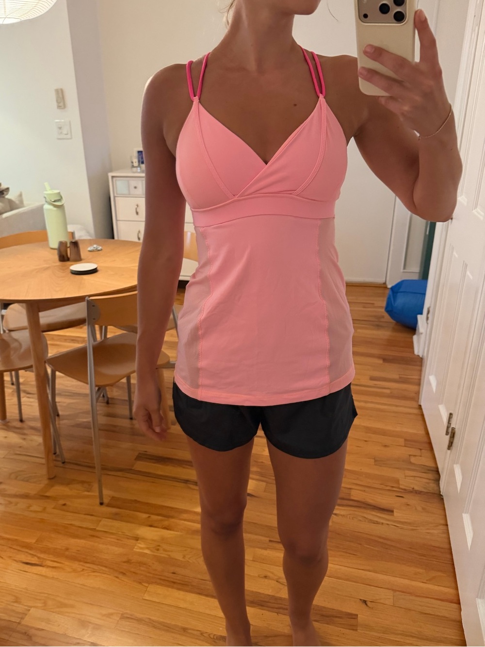 2010s lululemon athletica Pink Double-Strap Workout Tank